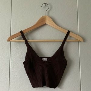 ❤️FREE ADD ON ❤️ Knit Crop/Bra Top